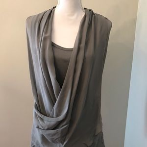 Silk wrap top